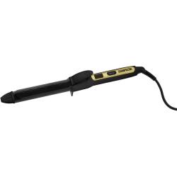 Cosmopolitan Ceramic 1-In. Hair Curler (Black and Gold) - AC Supply Powered - Black, Gold