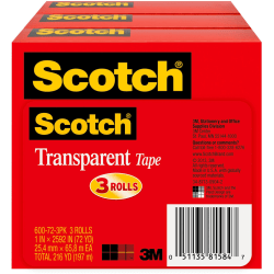 Scotch Double Sided Tape Runner Value Pack .31 in. x 16.3 yd Pack of 4 -  Office Depot