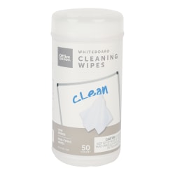 Office Depot® Brand Dry-Erase Board Cleaning Wipes, 6" x 9", Pack Of 50