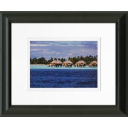 Timeless Frames Addison Framed Coastal Artwork, 8" x 10", Black, Bora Bora Bungalows