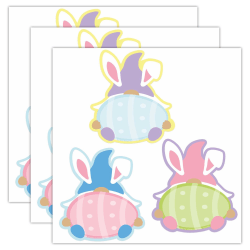Eureka Paper Cut-Outs, Easter Gnomes, 5-1/2" x 5-1/2", 36 Cut-Outs Per Pack, Bundle Of 3 Packs