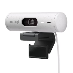 Logitech® BRIO 500 Webcam, Off White