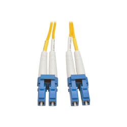 Tripp Lite 25M Duplex Singlemode 8.3/125 Fiber Optic Patch Cable LC/LC 82' 82ft 25 Meter - First End: 2 x LC Male Network - Second End: 2 x LC Male Network - Patch Cable - 8.3/125 µm - Yellow