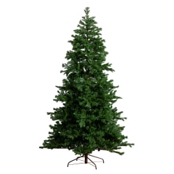Nearly Natural 7-1/2’H Pre-Lit Artificial California Spruce Christmas Tree With 1,000 Color Changing LED Lights, 90"H x 52"W x 52"D, Green