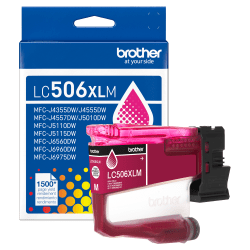 Brother LC506XLM Magenta High Yield Ink Cartridge