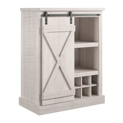 Ameriwood™ Home Knox County Bar Cabinet, 36"H x 71"W x 16"D, White