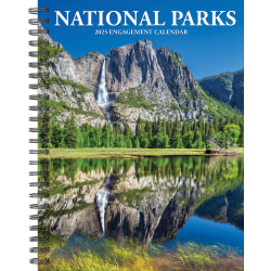 2025 Willow Creek Press Weekly Engagement Planner, 6-1/2" x 8-1/2", National Parks, January 2025 To December 2025, 46159