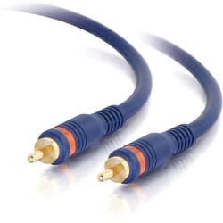 C2G 6ft Velocity S/PDIF Digital Audio Coax Cable - RCA Male - RCA Male - 6ft - Blue