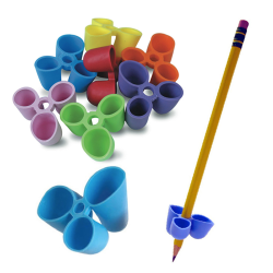 The Pencil Grip The Writing C.L.A.W. Pencil Grips, 1", Assorted Colors, 12 Per Pack, Set Of 24 Grips
