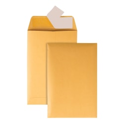 Office Depot® Brand Manila Catalog Envelopes, 6" x 9", Clean Seal, Brown Kraft, Box Of 500 Envelopes