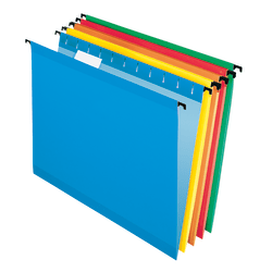 Pendaflex® SureHook® Technology Hanging File Folders, Letter Size, Assorted Colors, Box Of 20 Folders