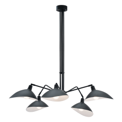 Zuo Modern Desden Ceiling Lamp, 47-1/5"W, Black