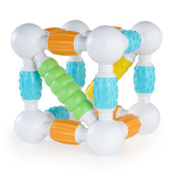 Guidecraft USA Grippies Builders Toddler Magnetic Rod and Ball Building Set, Multicolor, Pre-K, Set Of 20 Pieces