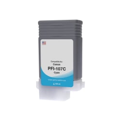 Clover Imaging Group Wide Format - 130 ml - cyan - compatible - ink cartridge (alternative for: Canon 6706B001AA, Canon PFI-107C) - for Canon imagePROGRAF iPF670, iPF680, iPF685, iPF770, iPF780, iPF785