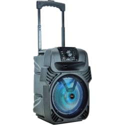 Pyle Portable Bluetooth Speaker System - 400 W RMS - Black - 55 Hz to 20 kHz - Battery Rechargeable - USB