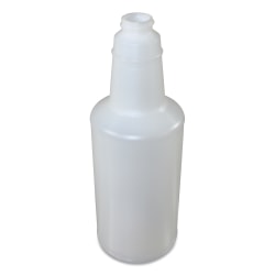 Impact Plastic Bottles With Graduations, 32 Oz, Clear, Carton Of 12 Bottles