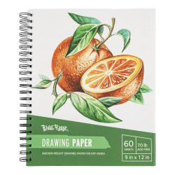 Brea Reese Drawing Paper Pad, 9" x 12", 60 Sheets, White