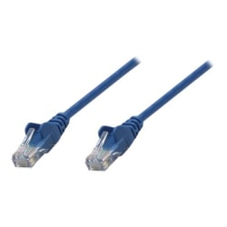 Intellinet Network Patch Cable, Cat6, 2m, Blue, CCA, U/UTP, PVC, RJ45, Gold Plated Contacts, Snagless, Booted, Lifetime Warranty, Polybag - Patch cable - RJ-45 (M) to RJ-45 (M) - 6.6 ft - UTP - CAT 6 - molded, snagless - blue