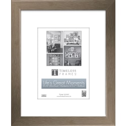 Timeless Frames LGM Tabletop Frame, 8" x 10" With Mat, Graywash