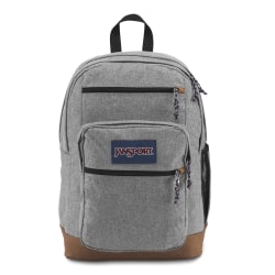 JanSport Cool Student Backpack With 15" Laptop Pocket, 100% Recycled, Gray Letterman