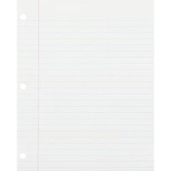Ecology  College-Lined Filler Paper, Letter Size Paper, White, Pack Of 150 Sheets