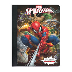 Innovative Designs Licensed Composition Notebook, 7-1/2" x 9-3/4", Single Subject, Wide Ruled, 100 Sheets, Spiderman