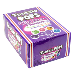Tootsie Pops Wild Berry Lollipops, 100 Pieces