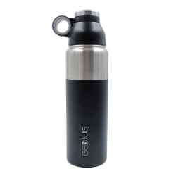 Brentwood GEOJUG Stainless-Steel Vacuum-Insulated Water Bottle, 24 Oz, Black