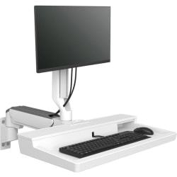 Ergotron CareFit Mounting Arm for Monitor, Mouse, Keyboard, LCD Display - White - 27" Screen Support - 45621251