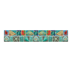 Barker Creek Double-Sided Straight-Edge Border Strips, 3" x 35", Coral Reef, Pack Of 12