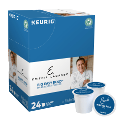 Emeril's® Single-Serve Coffee K-Cup® Pods, Big Easy Bold, Carton Of 24