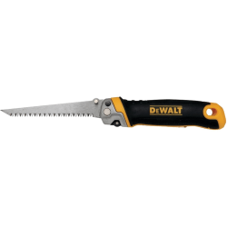Dewalt Folding Jab Saw - 6.5" Length - Stainless Steel - 0.49 lb - Foldable, Locking Blade, Ergonomic Handle, Comfortable Grip