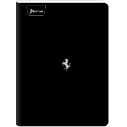 Norma Notebook, College Rule, 7-1/2" x 9-3/4", 100 Sheets, Ferrari, Total Qty 1