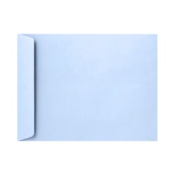 LUX Open-End Envelopes, 6" x 9", Peel & Press Closure, Baby Blue, Pack Of 50