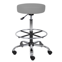 Boss Office Products Medical Drafting Stool, Caressoft™ Vinyl, Gray