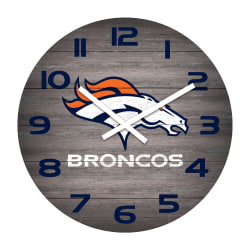Imperial NFL Weathered Wall Clock, 16", Denver Broncos