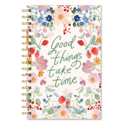 Studio Oh! Medium Spiral Notebook, 8-1/2" x 5-5/8", College Rule, 160 Pages, Good Things