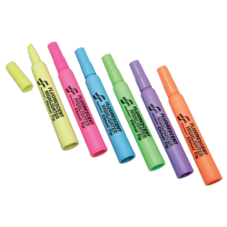 SKILCRAFT® Thick-N-Thin Jumbo Fluorescent Highlighters, Assorted Colors, Box Of 6 (AbilityOne 7520-01-383-7943)