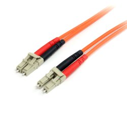 StarTech.com 1m Fiber Optic Cable  - LSZH - LC/LC - OM1 - LC to LC Fiber Patch Cable  - 1m LC Fiber Optic Cable - 1 m LC to LC Fiber Patch Cable - 1 meter LC Fiber Cable