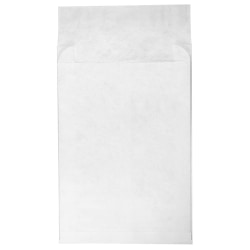 JAM Paper® Tyvek® Open-End 15"H x 12"W x 3"D Envelopes, Peel & Seal Closure, White, Pack Of 100 Envelopes