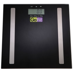 GoFit Body Composition Scale, 12-1/2"H x 12-1/2"W x 1-1/2"D, Black