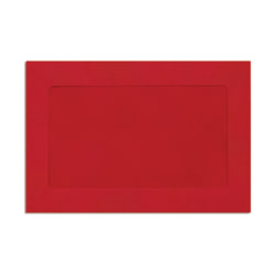LUX #6 1/2 Full-Face Window Envelopes, Middle Window, Gummed Seal, Ruby Red, Pack Of 250
