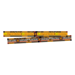 Barker Creek Double-Sided Border Strips, 3" x 35", Africa, Set Of 24