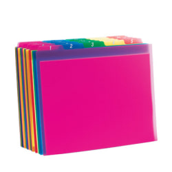 Pendaflex Top Tab Poly File Guides - Printed Tab(s) - Digit - 1-31 - Letter - 8.50"x 11" - Magenta Polypropylene, Blue, Green, Orange, Yellow Divider