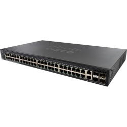 Cisco SG550X-48P Layer 3 Switch - 48 Ports - Manageable - Gigabit Ethernet - 3 Layer Supported - Modular - Optical Fiber, Twisted Pair - Lifetime Limited Warranty