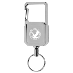 Custom Badge Reel Keychain With Carabiner, 3" x 1"