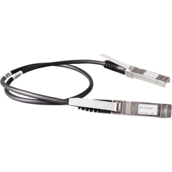 HPE X240 10G SFP+ to SFP+ 0.65m Direct Attach Copper Cable - 2.13 ft SFP+ Network Cable for Network Device - First End: 1 x SFP+ Network - Second End: 1 x SFP+ Network - Black