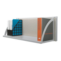 HON® Basyx Verse® Hanging Storage Shelf, 14 1/2"H x 30"W x 14"D, Gray