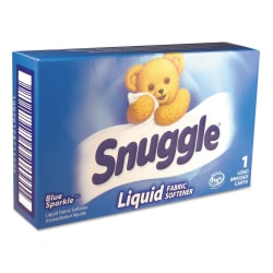 Snuggle® Blue Sparkle Liquid HE Fabric Softener, Original, 1 Load Vend-Box, 100/Carton