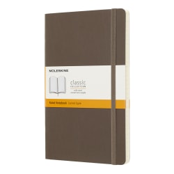 Moleskine Classic Soft Cover Notebook, 5" x 8-1/4", Ruled, 192 Pages, Earth Brown
